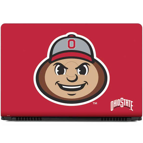 Ohio State University OSUBuckeyes Light Grey Dell Inspiron Skin